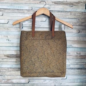NWT Madewell Transport Medium Calf Hair Tote Bag